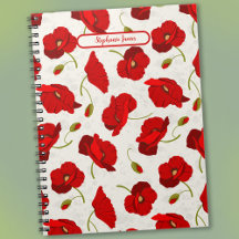 Notebook de fotos espirais de grandes papagaios ve