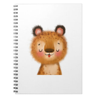 Caderno Espiral Notebook de fotos espirais de leopardo bebê bonito