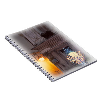 Caderno Espiral Notebook de fotos espirais do Double Street Lamps