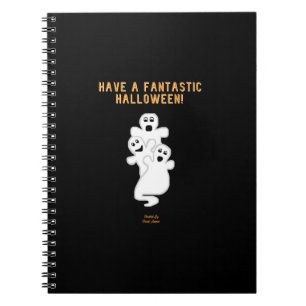 Caderno Espiral Notebook de fotos espirais do Trickster Ghosts