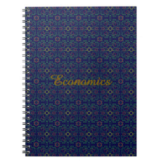 Caderno Espiral Notebook de fotos espirais geométricas azul escuro