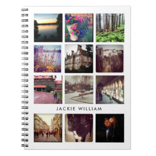 Caderno Espiral Notebook de fotos personalizado do Instagram