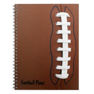 Caderno Espiral Notebook de futebol americano