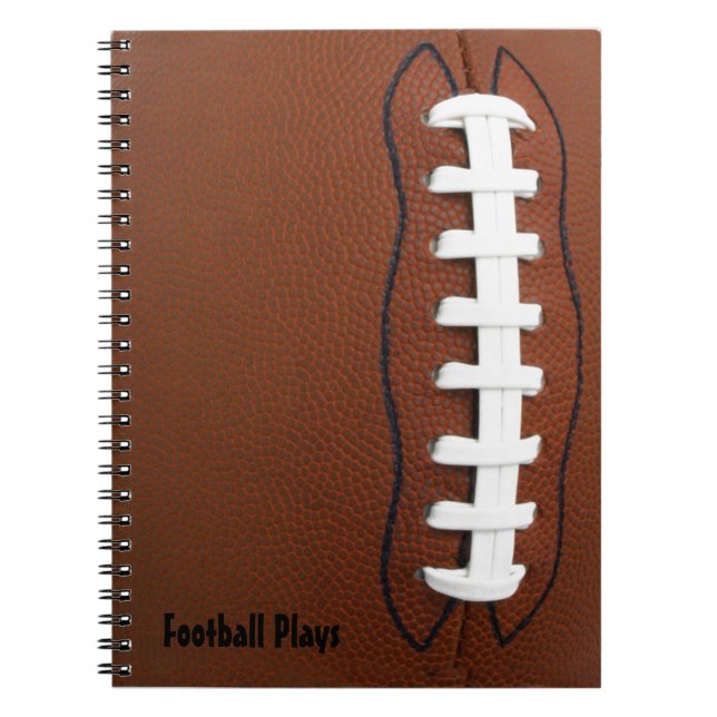 Caderno Espiral Notebook de futebol americano (Frente)