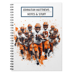 Caderno Espiral Notebook De Futebol De Volta Para Espiral Escolar