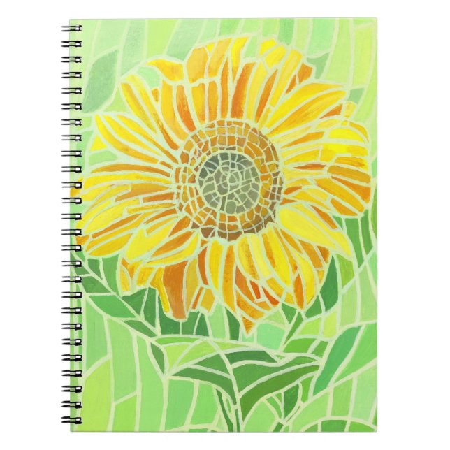 Caderno Espiral Notebook de girassol (Frente)
