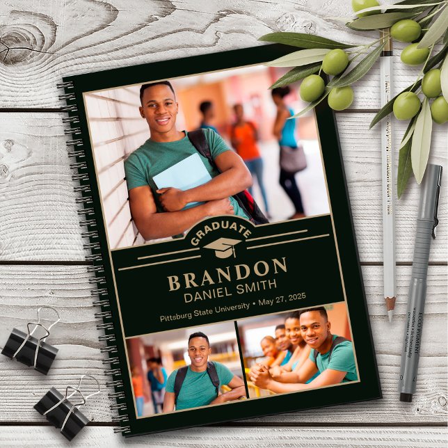 Caderno Espiral Notebook de graduação em espiral da Universidade d (Criador carregado)