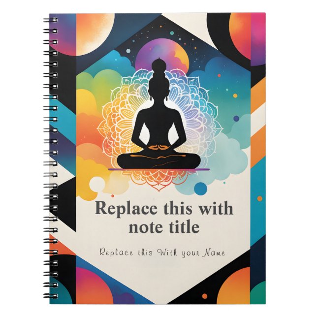 Caderno Espiral Notebook de Gratidão Personalizado (Frente)