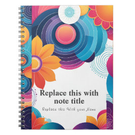 Caderno Espiral Notebook de Gratidão Personalizado
