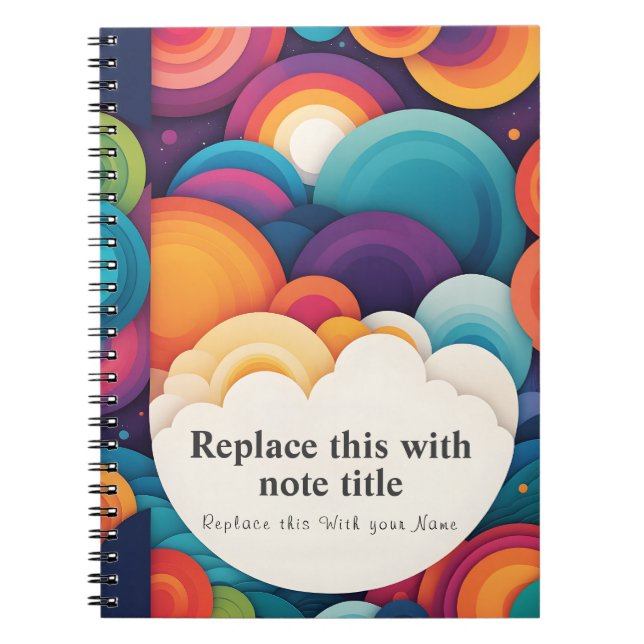 Caderno Espiral Notebook de Gratidão Personalizado (Frente)