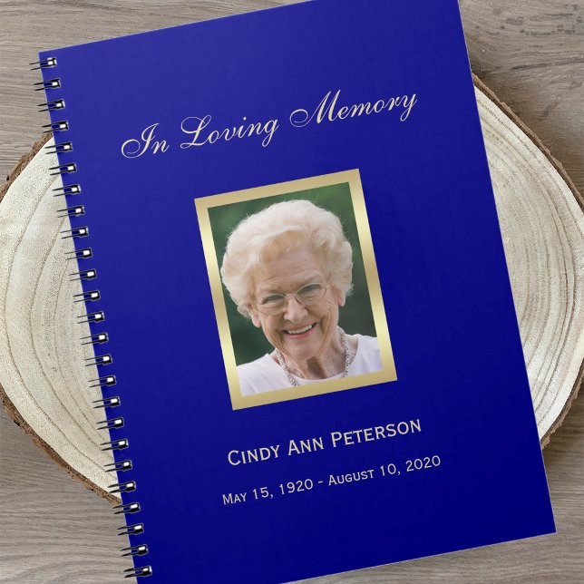 Caderno Espiral Notebook de Guest Memorial ou Funeral (Criador carregado)