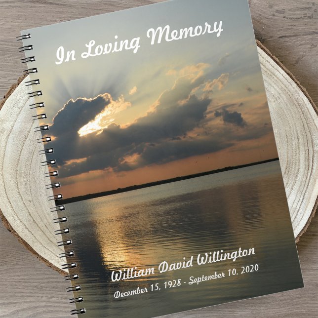 Caderno Espiral Notebook de Guest Memorial ou Funeral (Criador carregado)