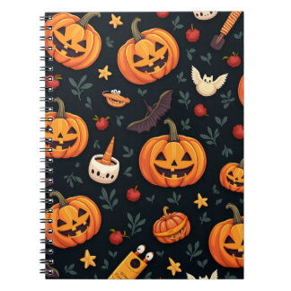 Caderno Espiral Notebook de Halloween assustador - Perfeito para O