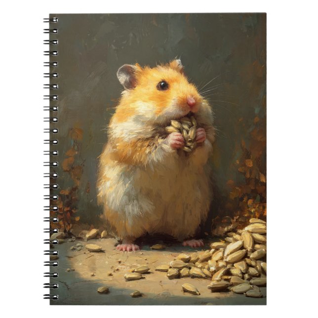 Caderno Espiral Notebook de Hamster ouro (Frente)