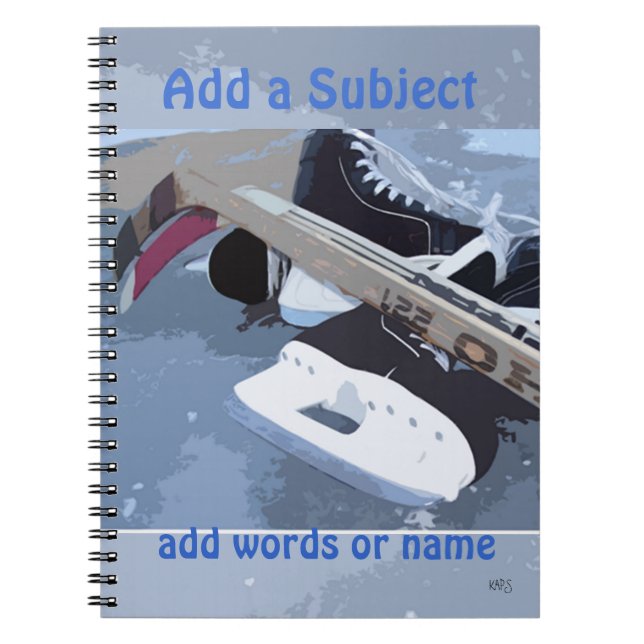 Caderno Espiral Notebook de hóquei 2 (Frente)