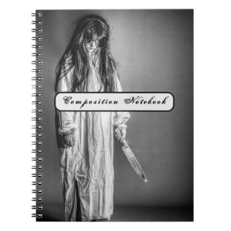 Caderno Espiral Notebook de horror infantil assustador