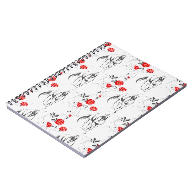 Caderno Espiral Notebook de Horso Barroco (Left Side)
