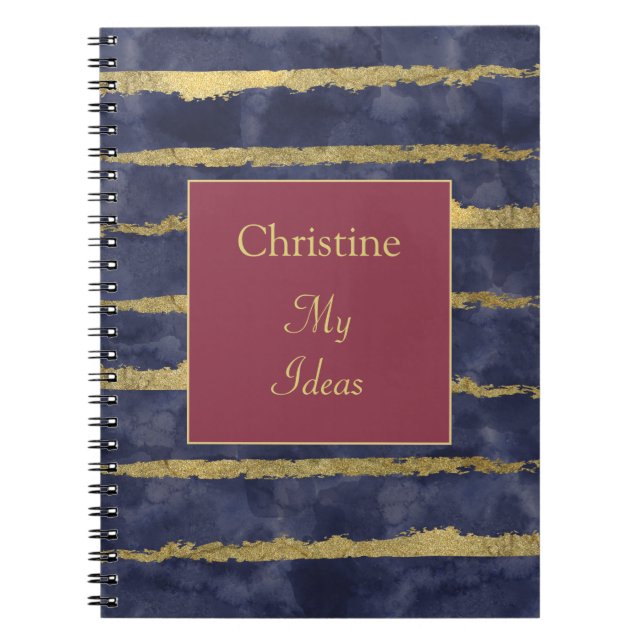 Caderno Espiral Notebook de ideias personalizadas (Frente)