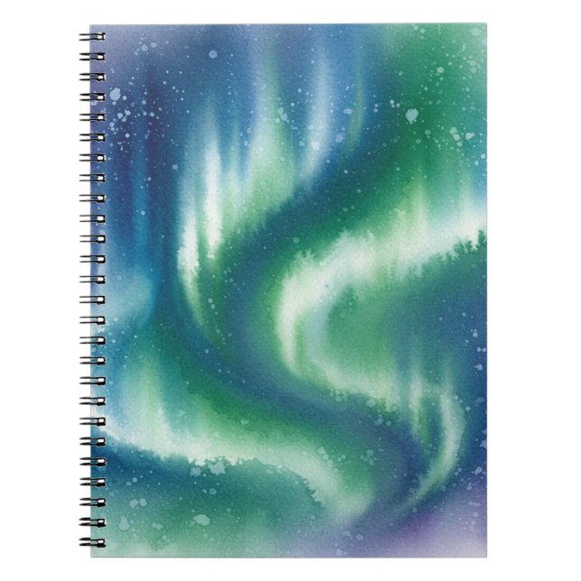 Caderno Espiral Notebook de Imagem Espiral com Aquarela (Frente)