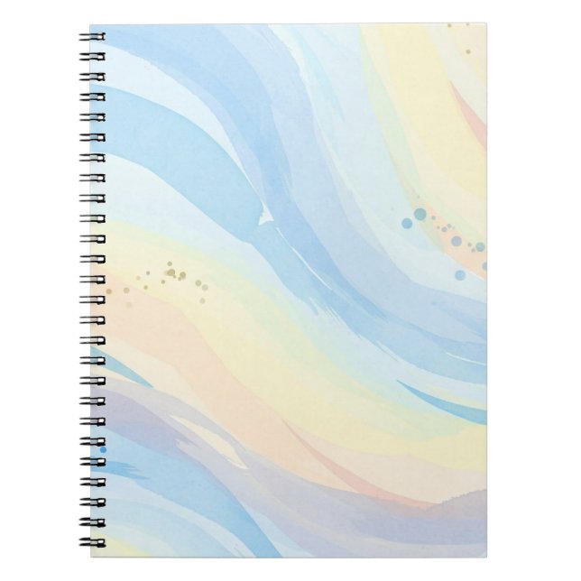Caderno Espiral Notebook de Imagem Espiral com Cor d-d-Água (Frente)