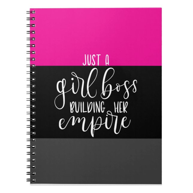 Caderno Espiral notebook de inspiração para empresárias (Frente)