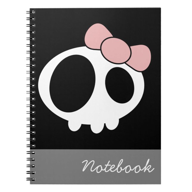 Caderno Espiral Notebook de Lady Dark (Frente)