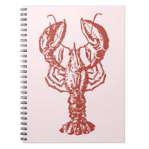 Caderno Espiral Notebook de lagosta