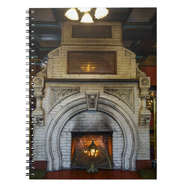 Caderno Espiral Notebook de Lareira do Hotel Crescent (Frente)