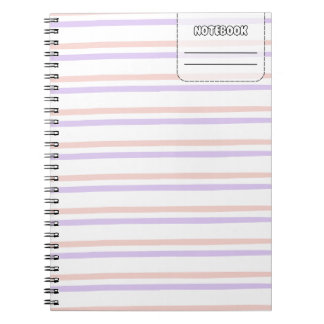 Caderno Espiral Notebook de linha de cores de Pastel