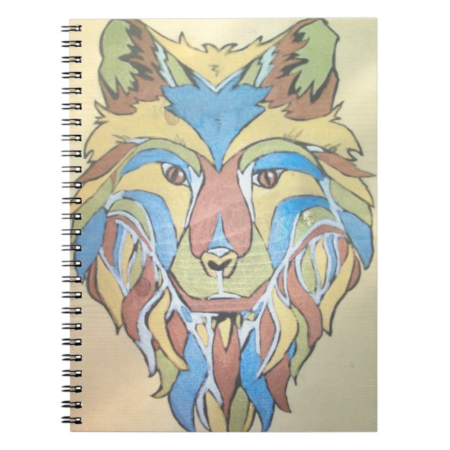 Caderno Espiral Notebook de Lobo Metálico (Frente)