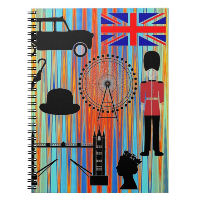 Caderno Espiral Notebook de Londres (Frente)
