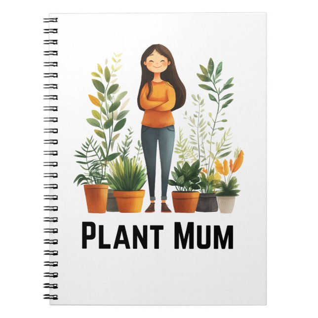 Caderno Espiral Notebook de Mãe vegetal (Frente)