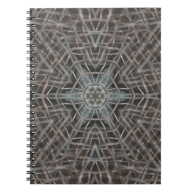 Caderno Espiral Notebook de malha metálica metálico (Frente)