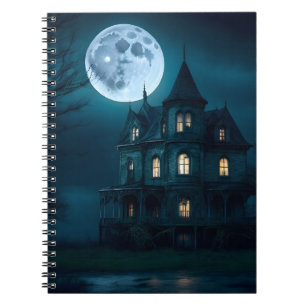 Caderno Espiral Notebook de mansão assombrado