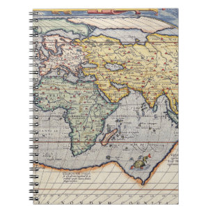 Caderno Espiral Notebook de mapa da Ásia antiga