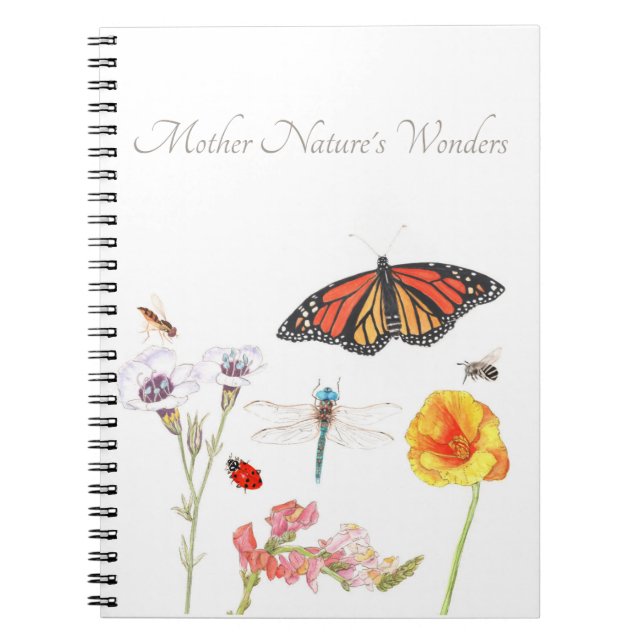 Caderno Espiral Notebook de Maravilhas da Mãe Natureza (Frente)