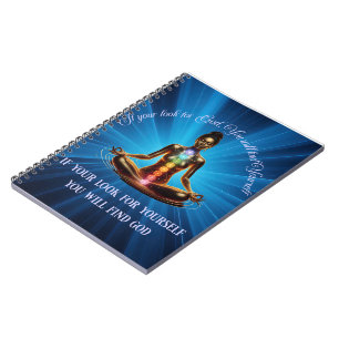 Caderno Espiral Notebook de Meditação Espiritual Mulher/Foto Espir