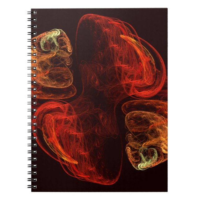 Caderno Espiral Notebook de metamorfose Abstrato (Frente)