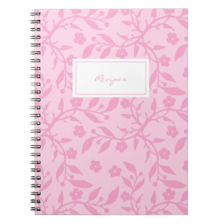 Caderno Espiral Notebook de Minhas Receitas - personalizar