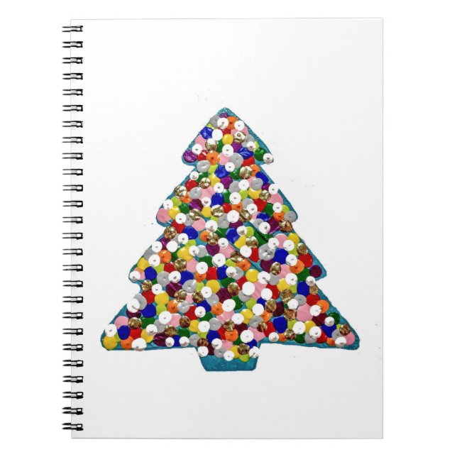Caderno Espiral Notebook de Natal Azul (Frente)