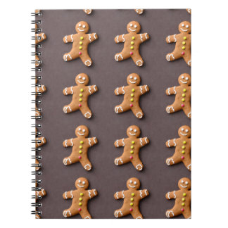 Caderno Espiral Notebook de Natal Gingerbird Man