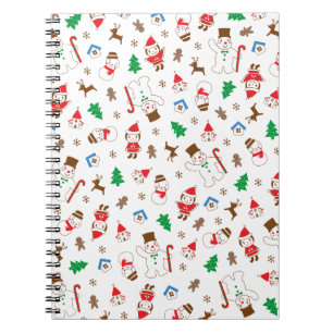 Caderno Espiral Notebook de Natal, Inverno e Ano Novo