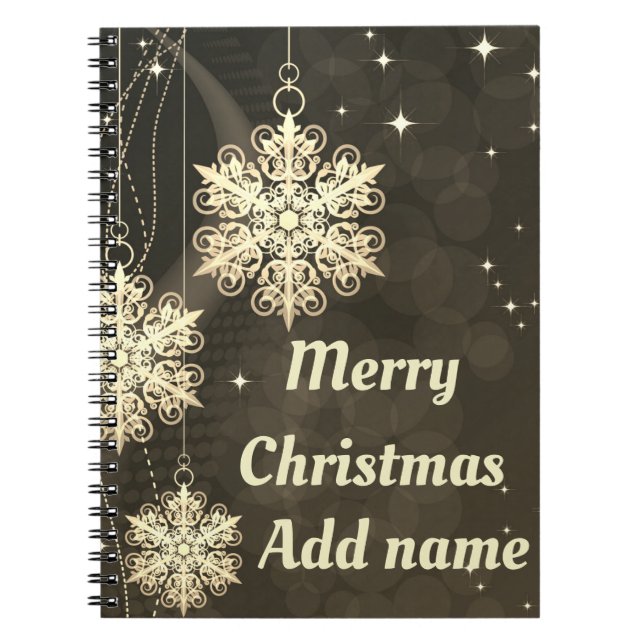 Caderno Espiral Notebook de Natal personalizado (Frente)