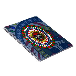 Caderno Espiral Notebook de Natal repleto