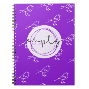 CADERNO ESPIRAL NOTEBOOK DE NESTERS VAZIO