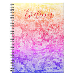Caderno Espiral Notebook de nome de garota personalizado