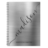 Notebook de nome do script de Cinza do Modern Silv