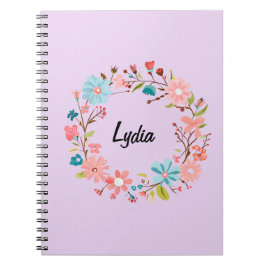 Caderno Espiral Notebook de nome flexível - Diário personalizado