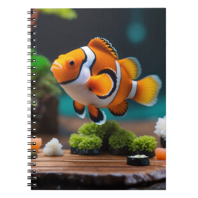 Caderno Espiral Notebook de ocellaris vibrante (Frente)