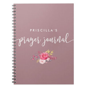 Caderno Espiral Notebook de oração textual e flexível